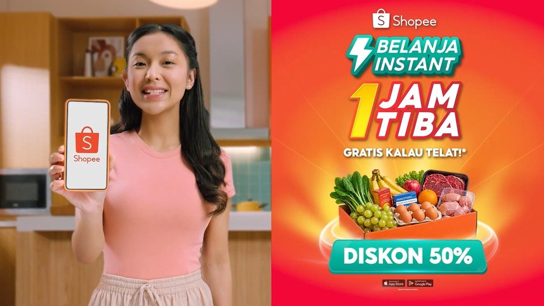 Shopee Belanja Instant 1 Jam Tiba, pengguna bisa memenuhi beragam kebutuhan harian dengan proses yang lebih cepat dan efisien. (c) istimewa