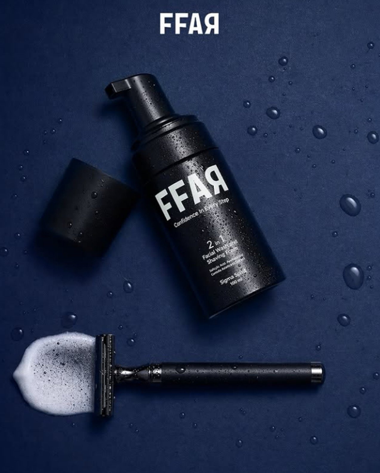  (c) FFAR 2-in-1 Facial Wash & Shaving Foam