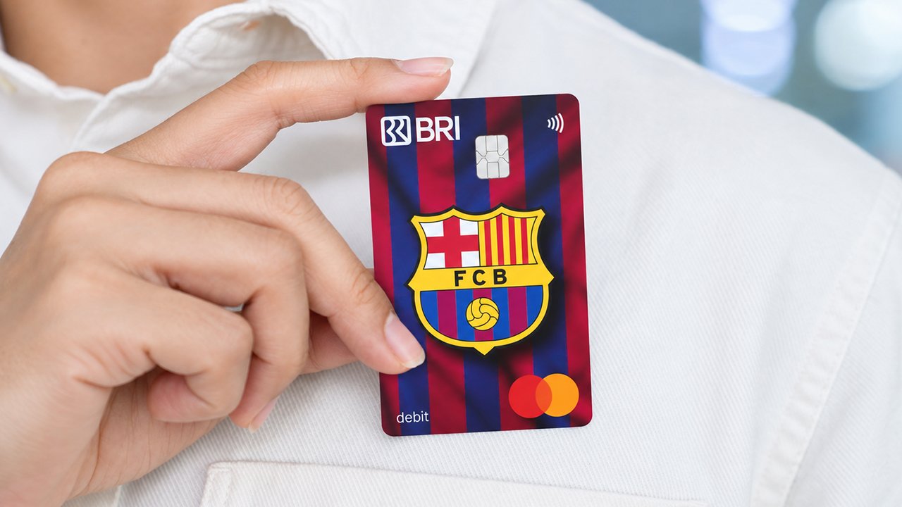 Kartu Debit BRI FC Barcelona. (c) Istimewa