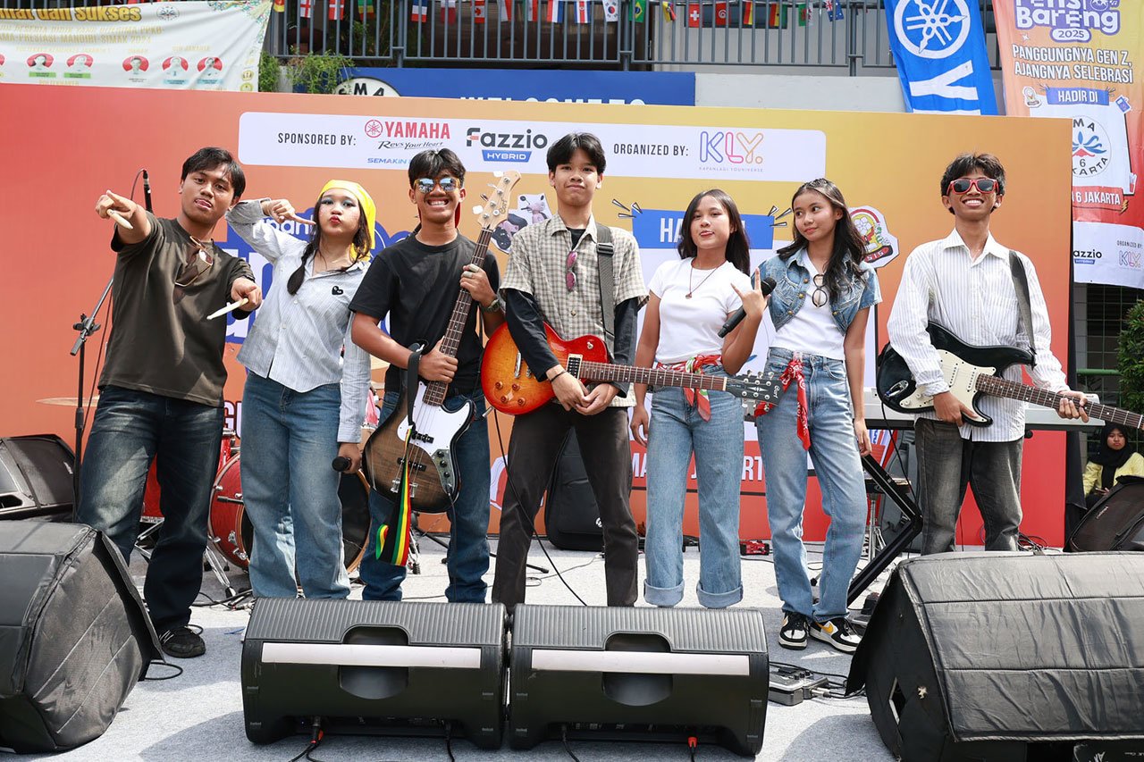 Keseruan Kapanlagi Pensi Bareng 2025 di SMA 6 Jakarta (c) Dok. KLY