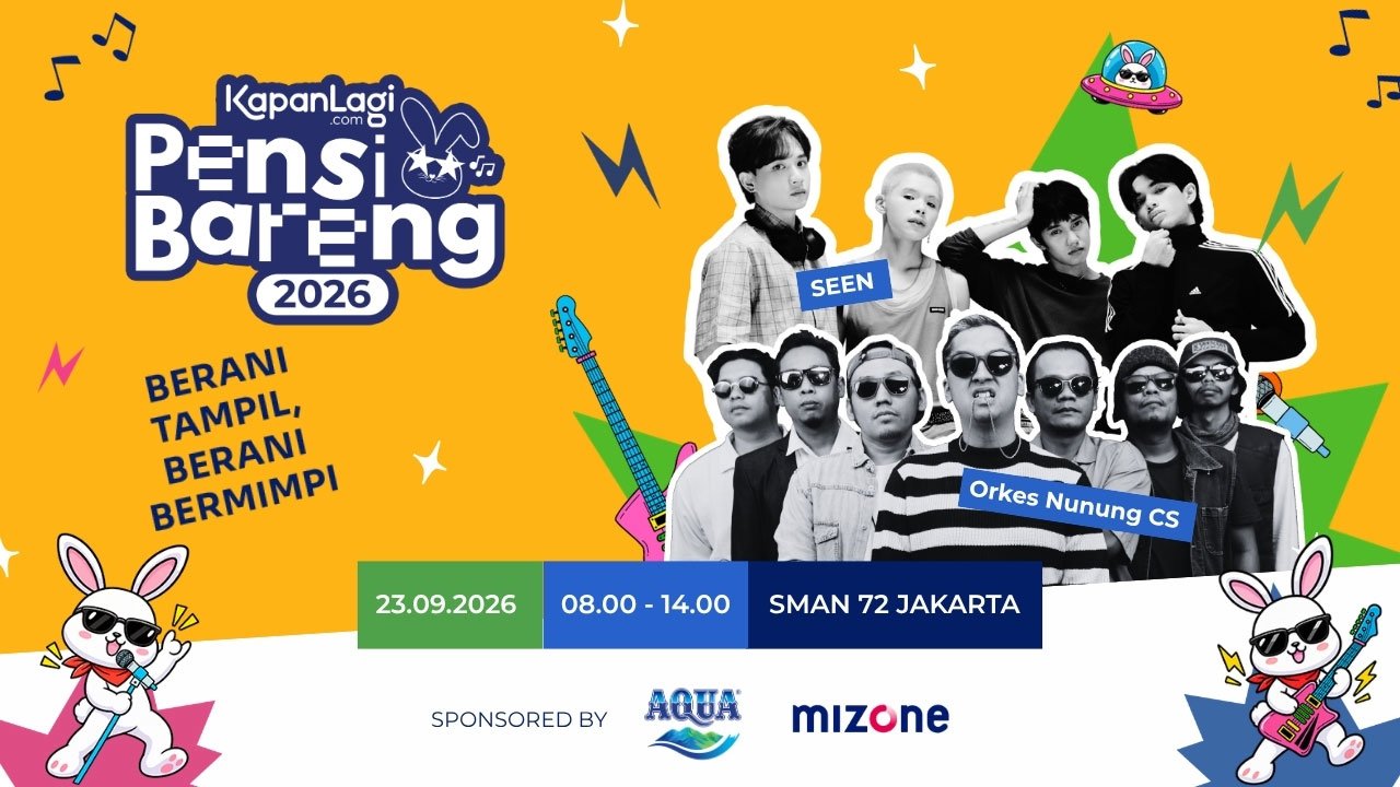 KapanLagi Pensi Bareng (KLPB) 2026 akan hadir di SMAN 72 Jakarta pada Rabu, 23 September 2026 (c) Dok. KLY