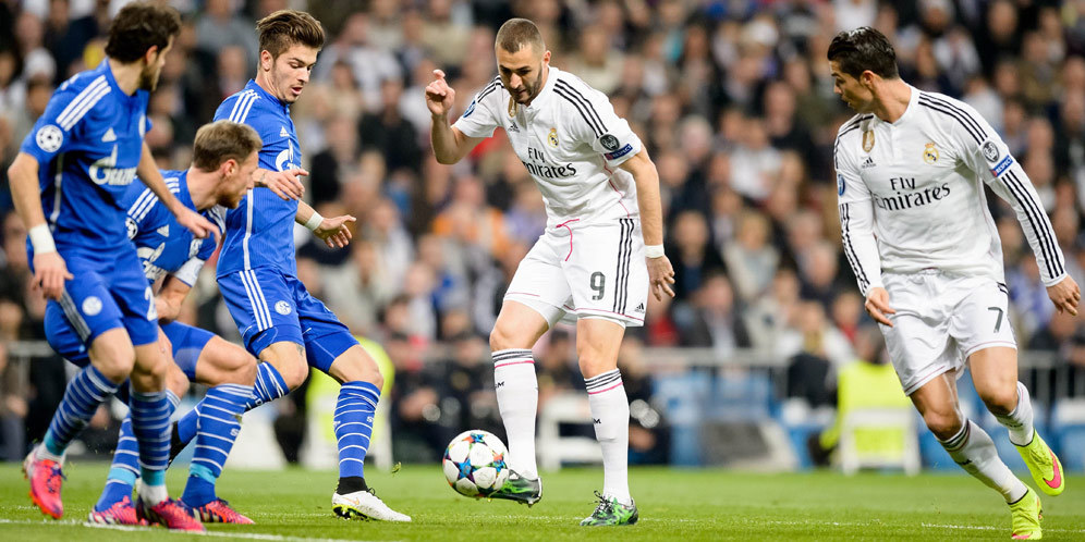 Real Madrid lolos setelah melalui duel sengit melawan Schalke © AFP