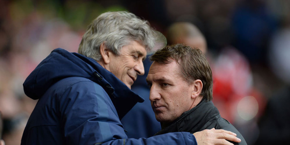Pellegrini vs Rodgers, siapa yang akan tertawa paling akhir?  © AFP