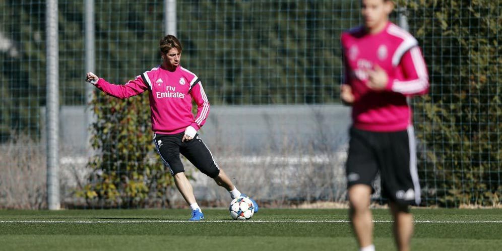 Sergio Ramos berlatih