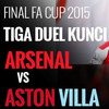 Final FA Cup 2015, Arsenal vs Aston Villa: Tiga Pertarungan Kunci di Atas Lapangan