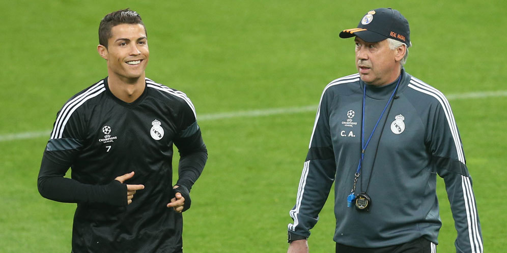 Pernah Didik Ronaldo, Ancelotti Mengaku Beruntung