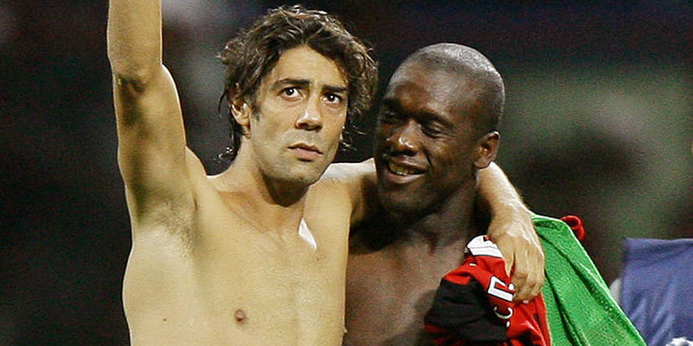 Rui Costa dan Clarence Seedorf (c) AFP