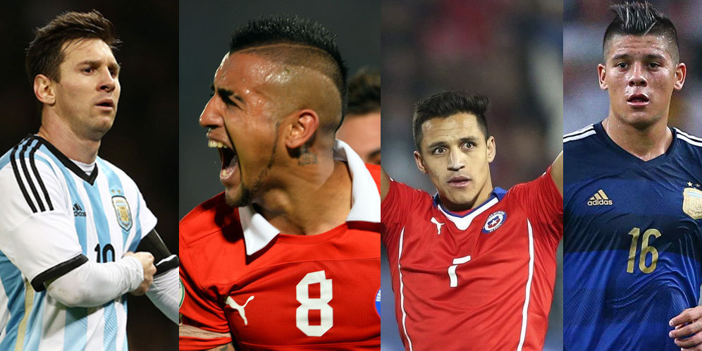 Tiga Posisi Kunci Permainan Argentina vs Chile Minggu 5 Juli 2015