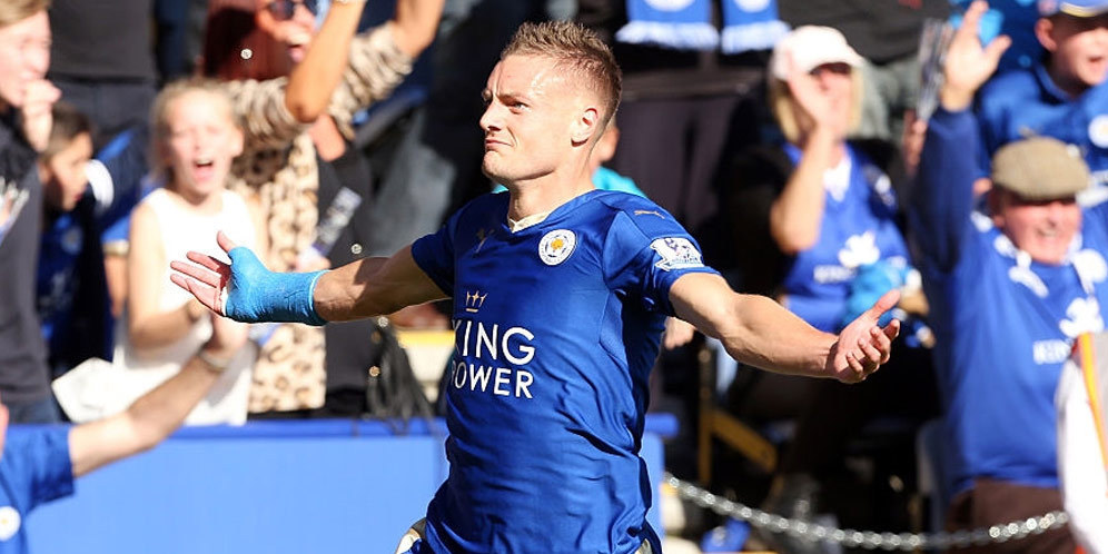 Redknapp Anggap Vardy Bisa Saingi Aguero 