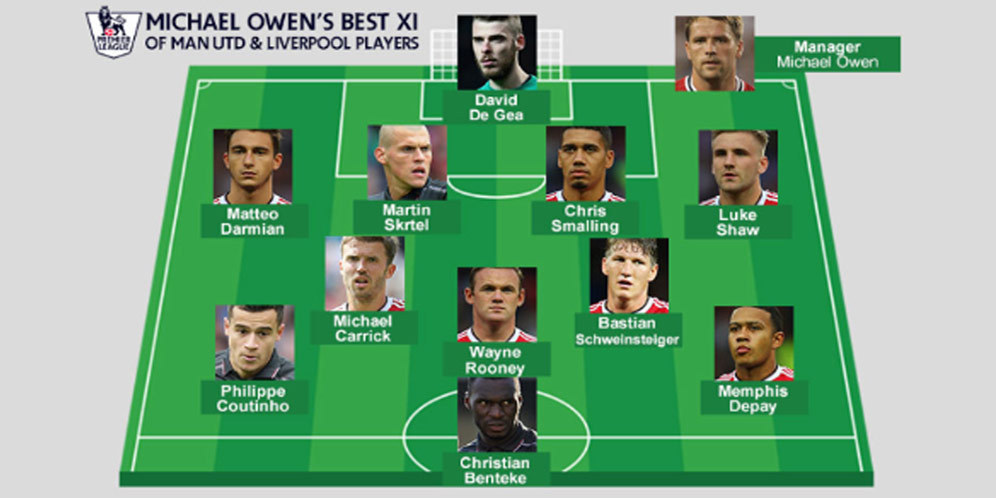 Combined XI: Skuat Gabungan MU dan Liverpool Versi Michael Owen