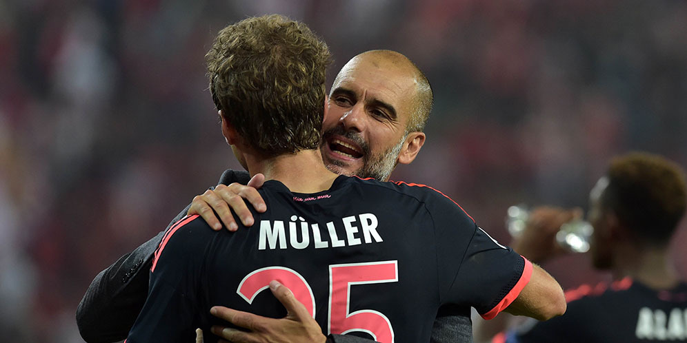 Muller Sebut Guardiola Pelatih Yang Gila