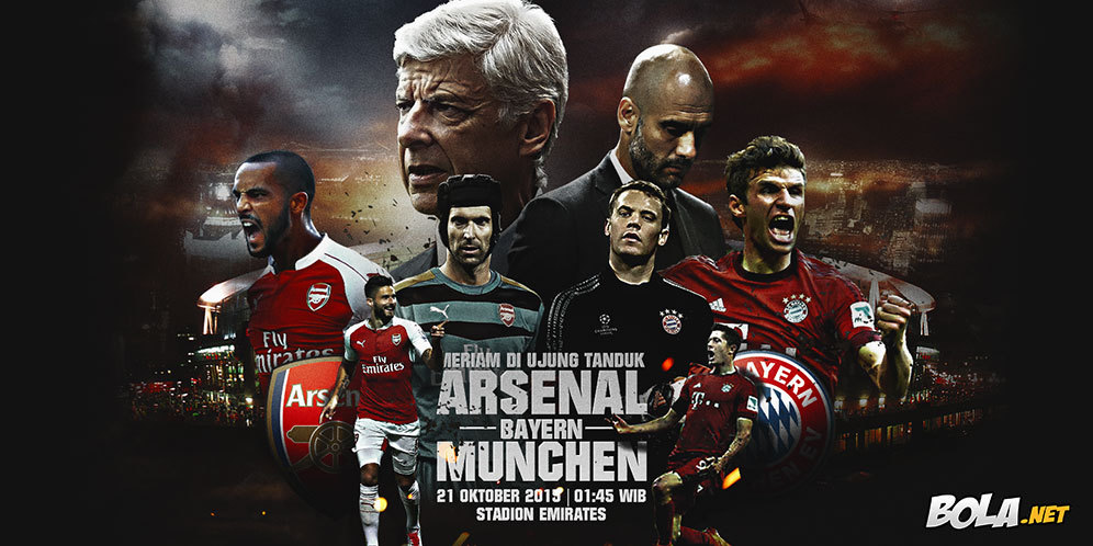 Prediksi Arsenal vs Bayern Munchen 21 Oktober 2015