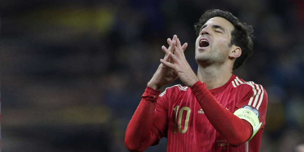 Fabregas Ungkap Dua Momen Terburuk di Timnas Spanyol