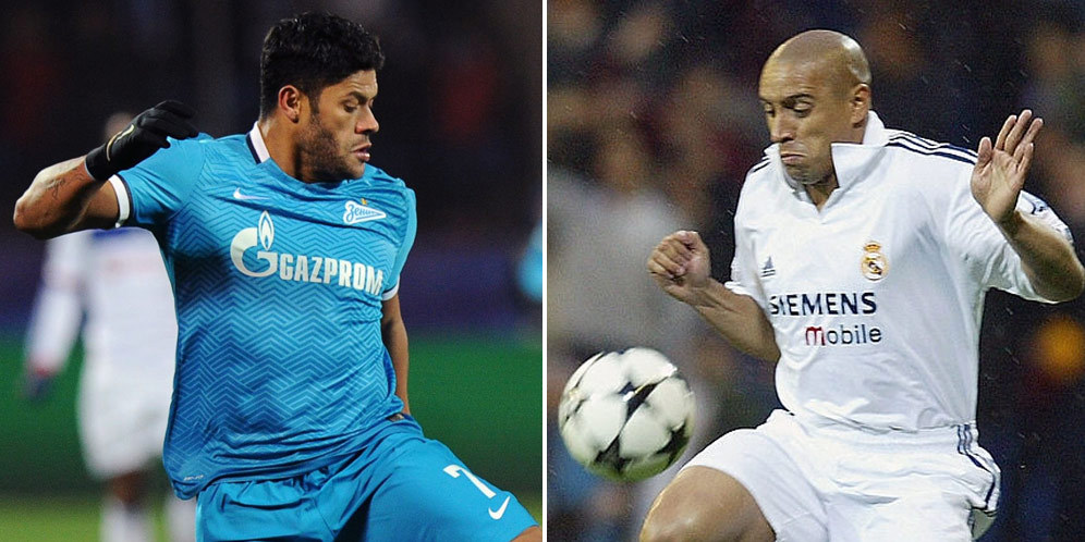 Hulk Sejajarkan Diri Dengan Roberto Carlos