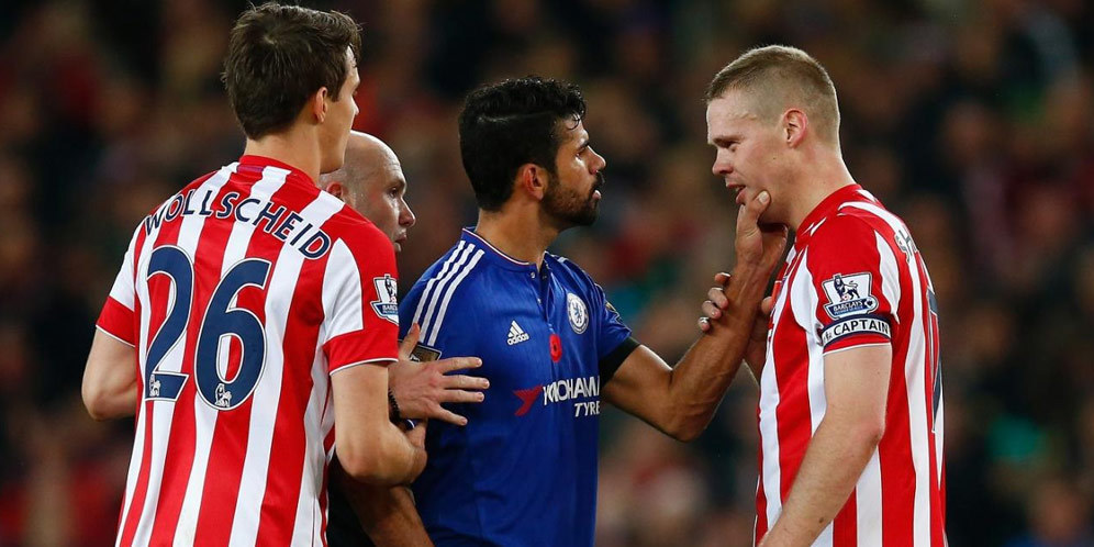 Aksi Brilian Istri Ryan Shawcross Balas 'Serangan' Diego Costa