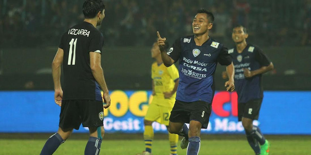 Hasil Pertandingan Arema Cronus vs Gresik United: Skor 4 -1