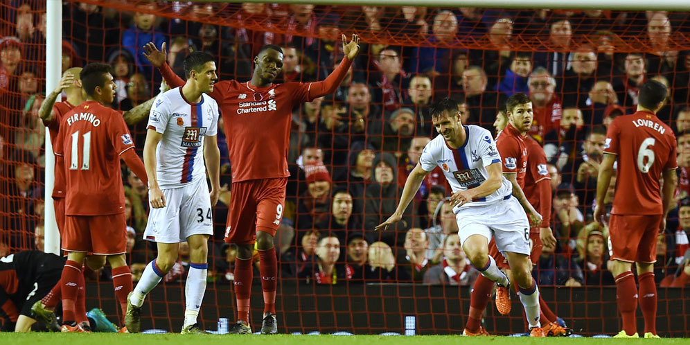 Hasil Pertandingan Liverpool vs Crystal Palace: Skor 1-2