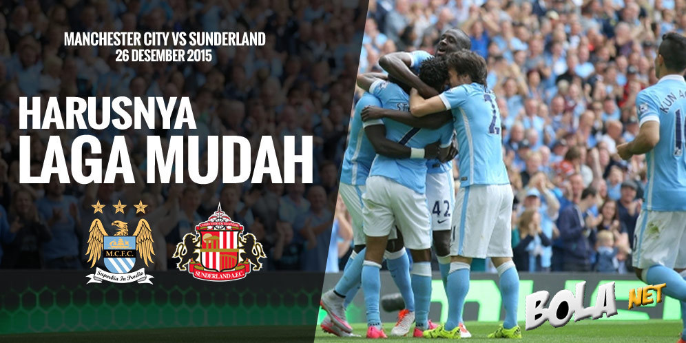 Prediksi Manchester City vs Sunderland 26 Desember 2015