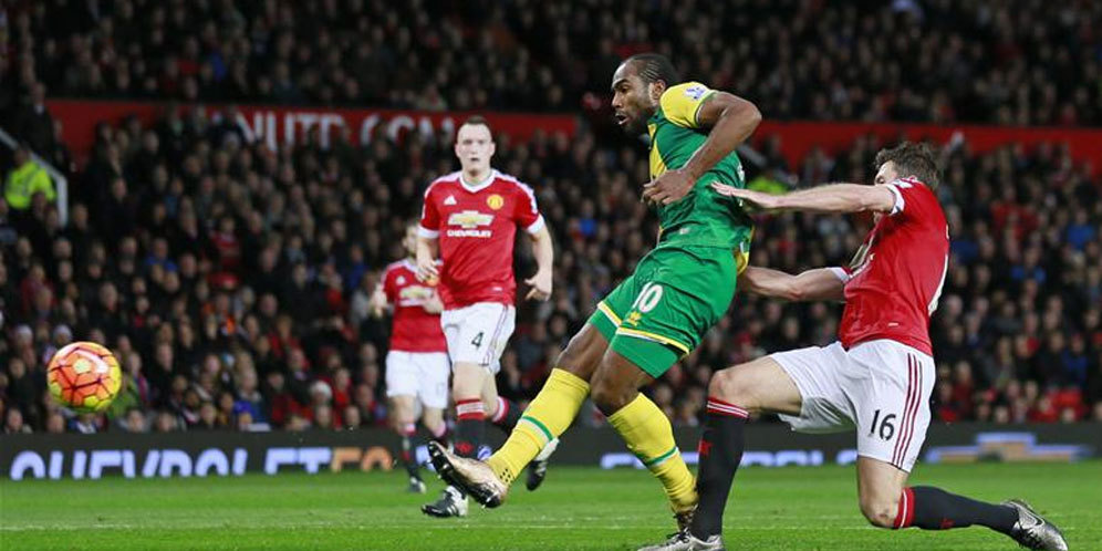 Hasil Pertandingan Manchester United vs Norwich City: 1-2