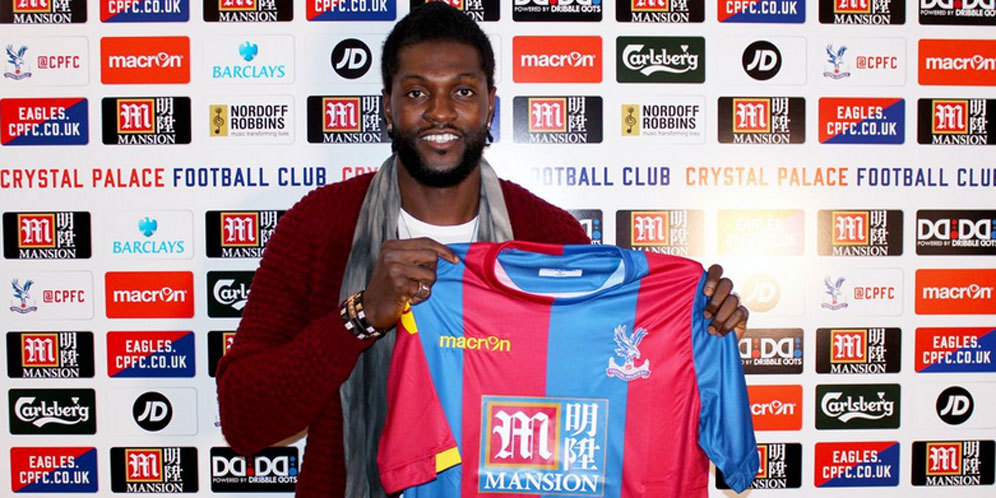 Adebayor Resmi Gabung Crystal Palace