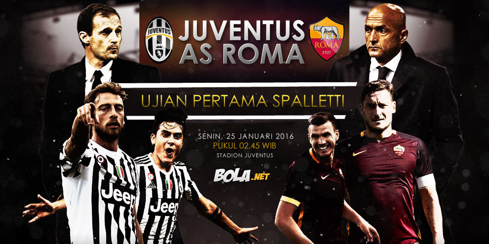 Prediksi Juventus vs AS Roma 25 Januari 2016