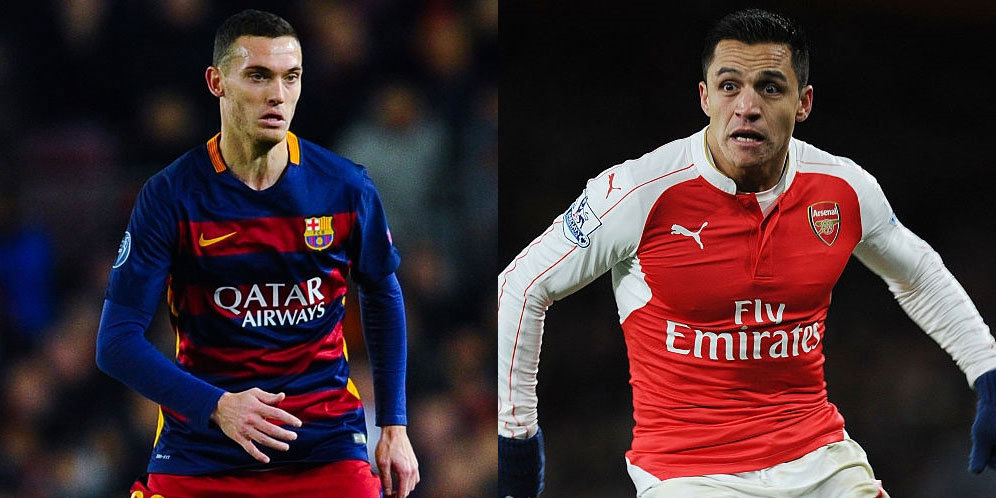 Arsenal vs Barcelona legenda sepak bola