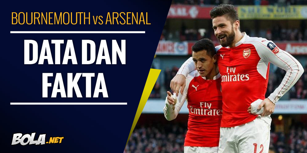 Data dan Fakta Premier League: Bournemouth vs Arsenal