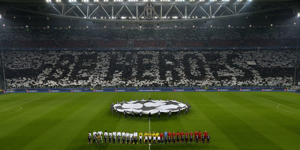 Juventus vs Bayern, Koreografi 'Maut' di Curva Sud