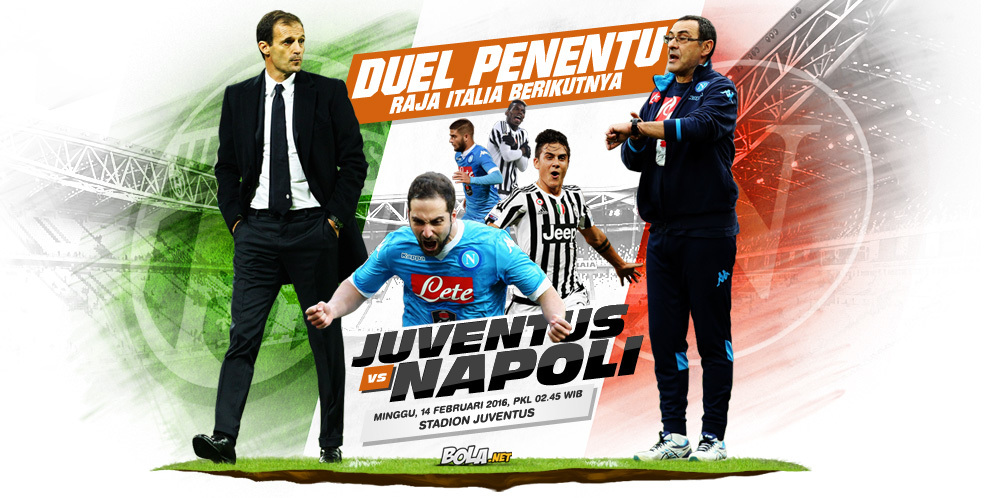 Prediksi Juventus vs Napoli 14 Februari 2016