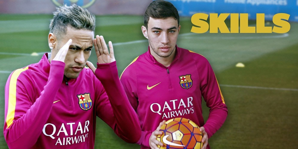 Pertunjukan Skill Memikat Duo Neymar dan Munir