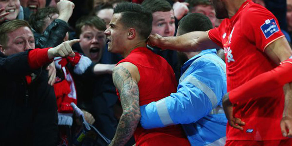 Liverpool Gagal Juara, Coutinho Terpeleset di Tangga Wembley