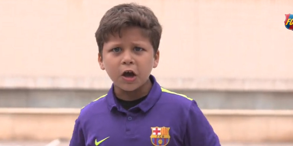 Unik, Barca Rilis Video Anak Kecil Tirukan Selebrasi Clasico