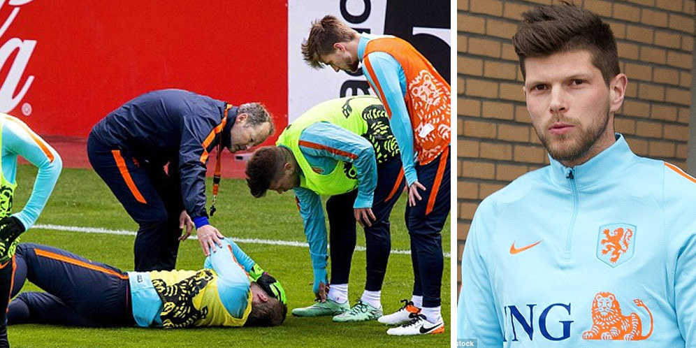 Dihantam Sepatu Huntelaar, Kiper Belanda Ini Patah Hidung