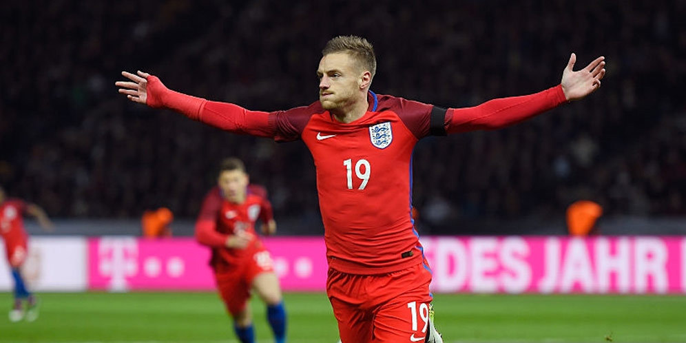 Vardy Bicara Gol Backheel Indahnya ke Gawang Jerman