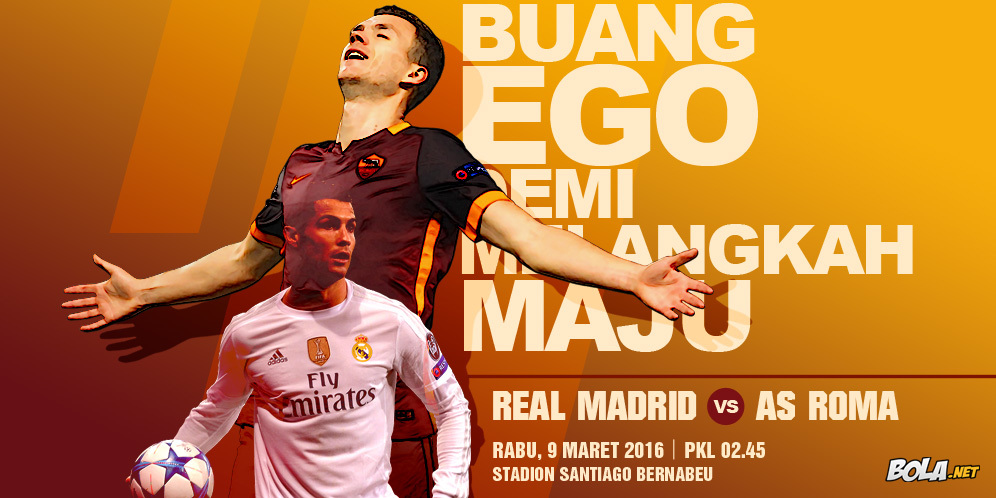 Prediksi Real Madrid vs AS Roma 9 Maret 2016