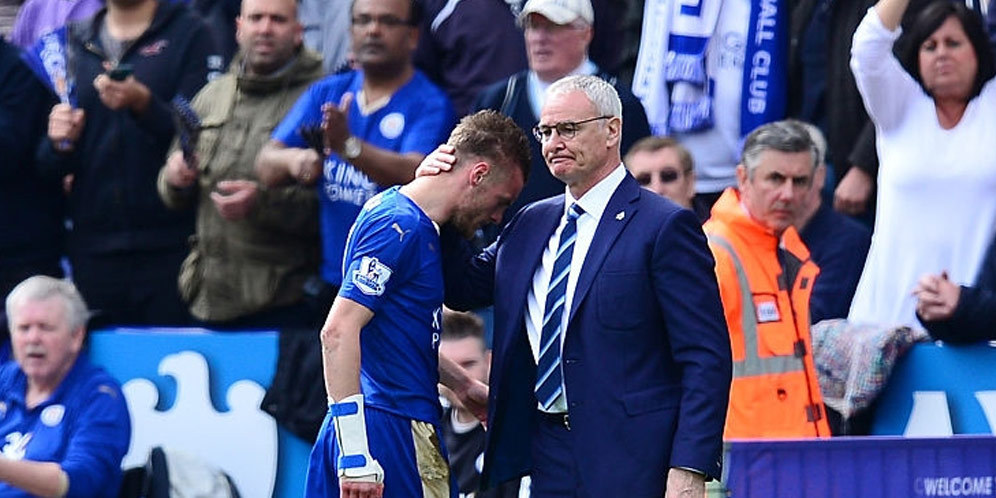 Bantai Swansea, Ranieri: Leicester Bisa Hidup Tanpa Vardy