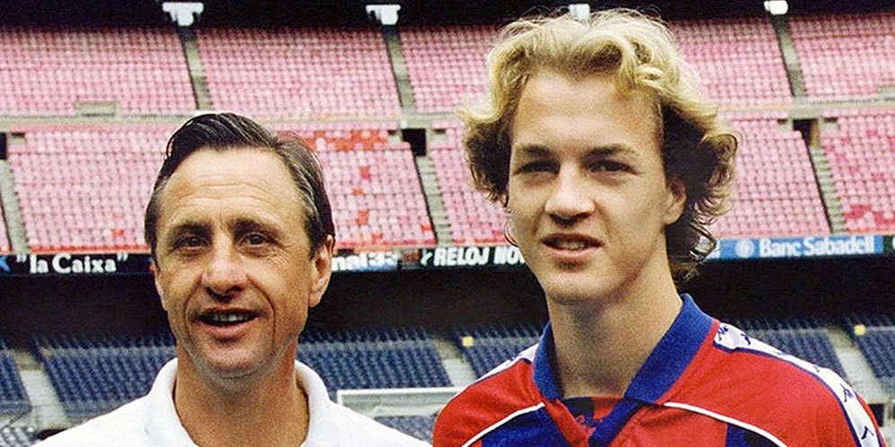 Jordi dan Johan Cruyff (c) AFP