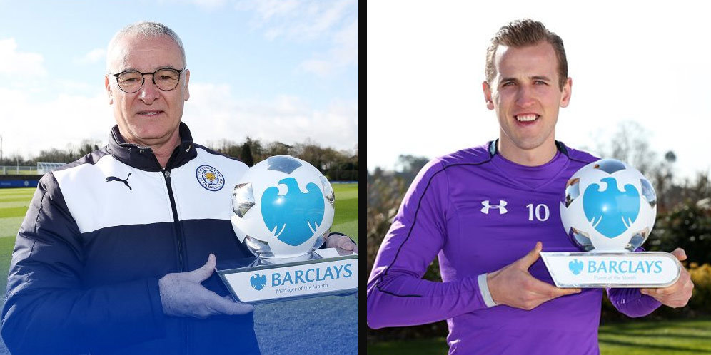 Ranieri dan Harry Kane, Terbaik Premier League Bulan Maret