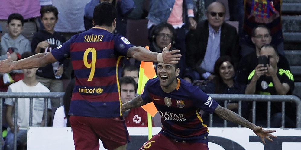 Dani Alves 100 Assist di La Liga