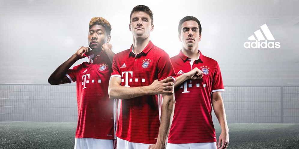 Bayern Munchen Perkenalkan Jersey Home Musim 2016/17