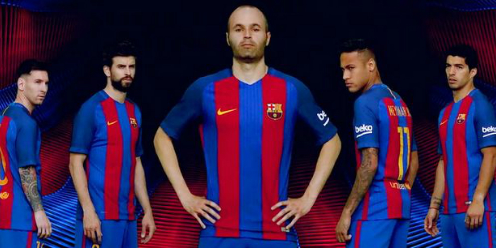 Barcelona Luncurkan Jersey Kandang 2016/17 Barcelona Luncurkan Jersey Kandang 2016/17