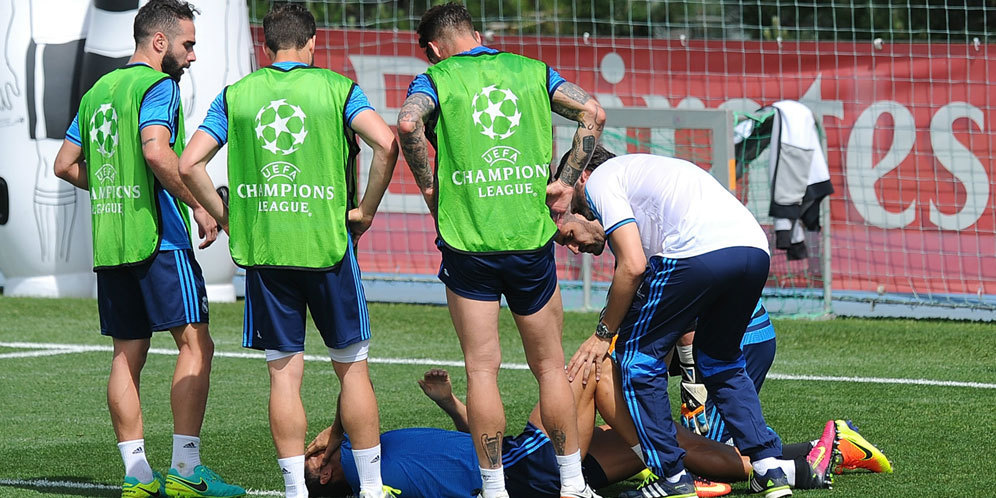 Video Ronaldo Cedera dalam Latihan Jelang Final UCL