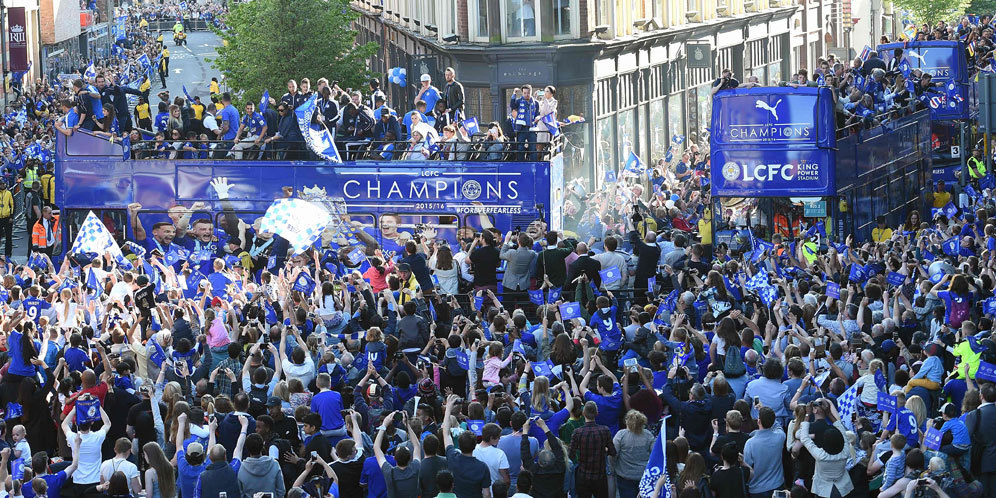 240 Ribu Orang Tumpah Ruah di Pusat Kota Rayakan Leicester Juara