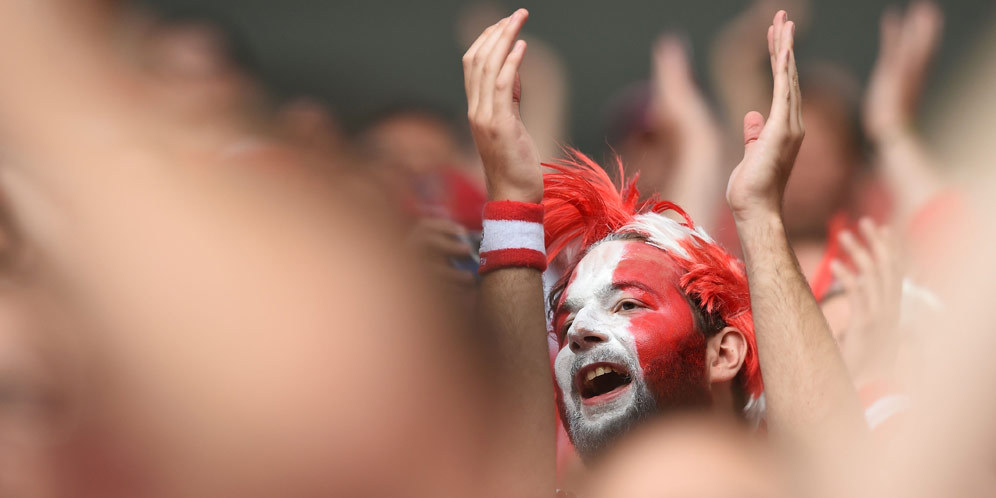 Galeri Foto Suporter: Austria vs Hungaria (0-2)