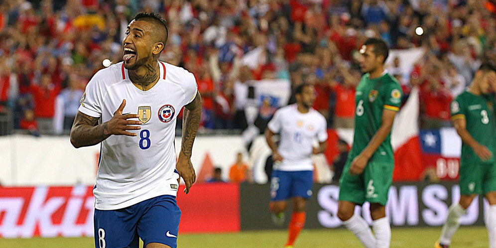 Copa America Centenario: Arturo Vidal 2, Bolivia 1