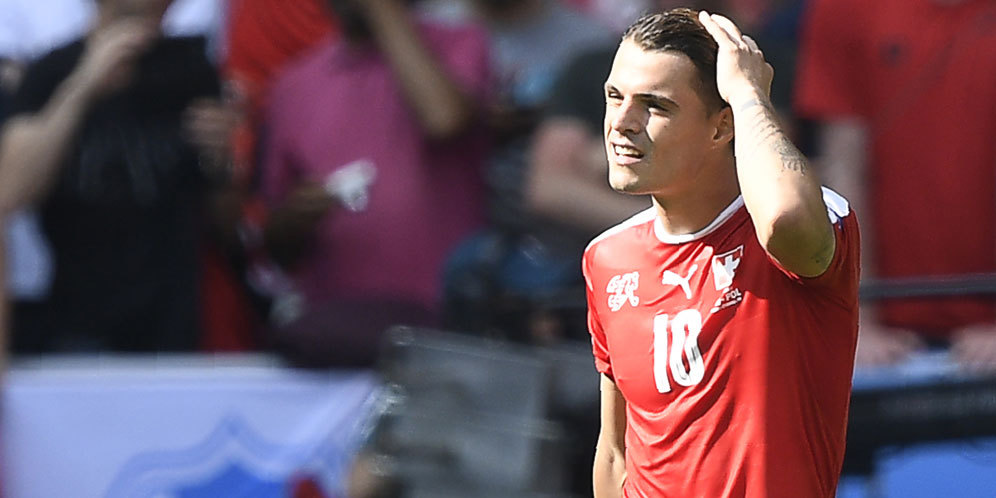 Kartu Merah Granit Xhaka Bikin Pelatih Swiss Kecewa