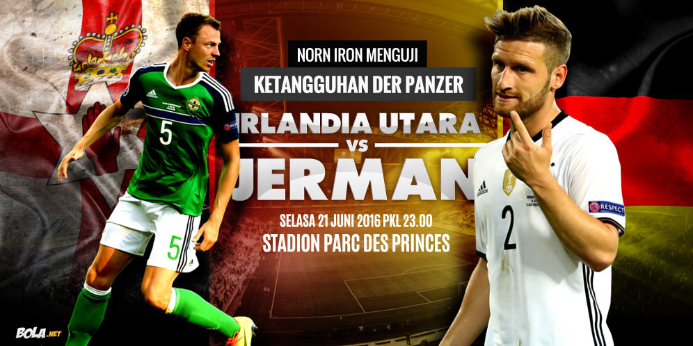 Prediksi Irlandia Utara vs Jerman 21 Juni 2016