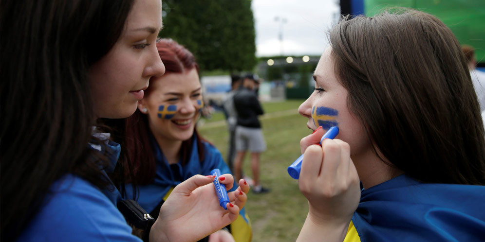 Galeri Foto Suporter: Republik Irlandia vs Swedia (1-1)