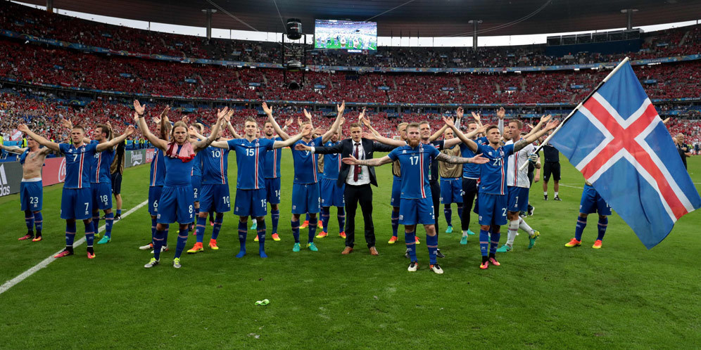 Merinding!! Selebrasi Pemain dan Suporter Islandia