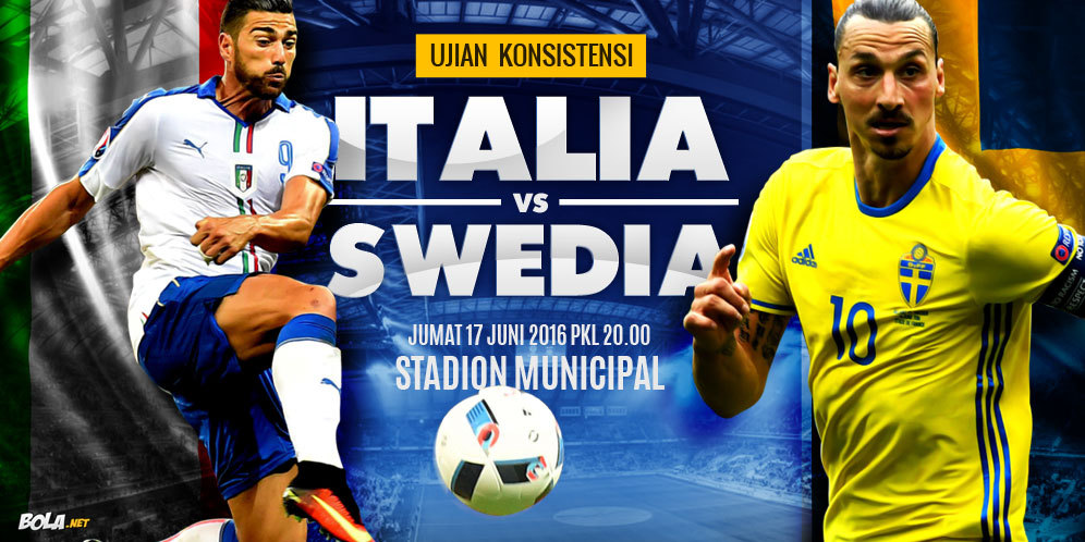 Prediksi Italia vs Swedia 17 Juni 2016